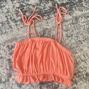 Pink gently used tank top
